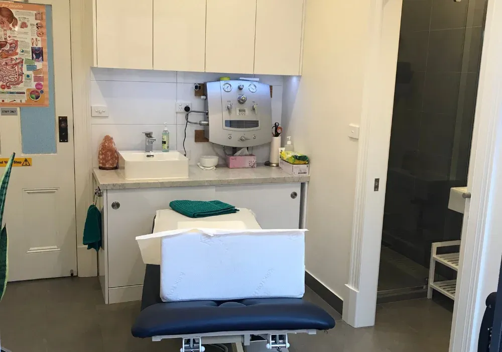Treatment room with ensuite